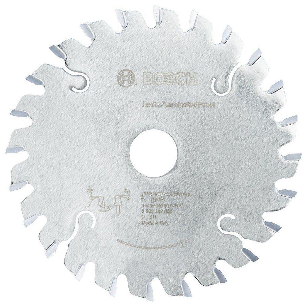 Bosch Best Laminant 125*20 mm 24 Diş Daire Testere Bıçağı 2608642609